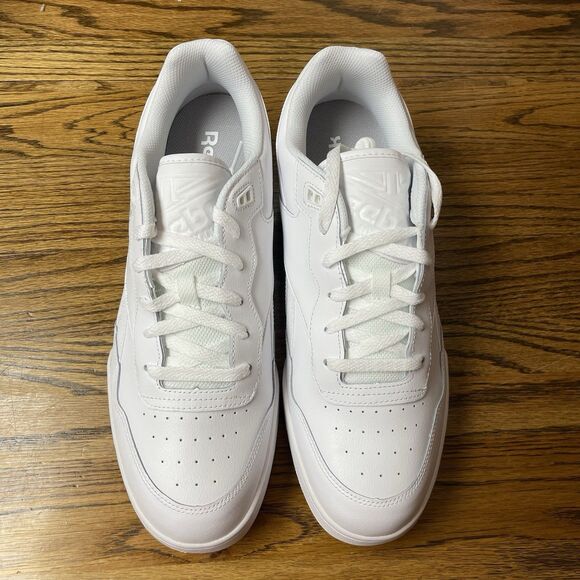 Reebok BB 4000 II Men’s Triple White Athletic Sneaker Shoes Leather Size 13 NEW main image 6